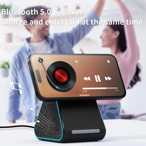 2 in 1 Wireless Charger with Speaker